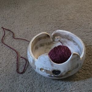 Handcrafted Cat Yarn Bowl
